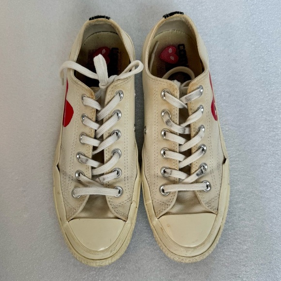 Converse x PLAY Comme des Garçons Chuck 70 in White and Size 8 - Picture 5 of 10